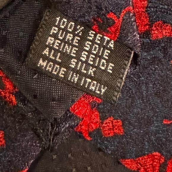 🍁SALE🍁VENEZIA by Italy 100% Silk Blue Necktie Dry Clean - Picture 9 of 11